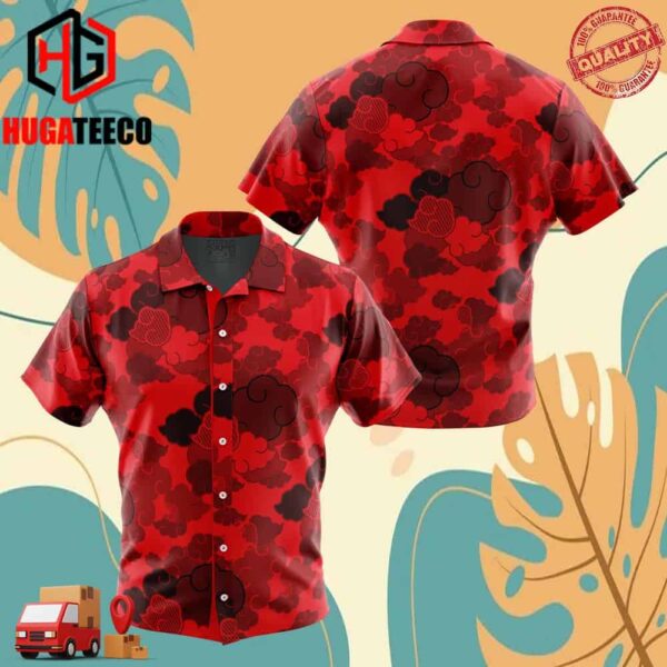 Red Aloha Akatsuki Naruto Hawaiian Shirt For Men And Women Summer Collections