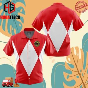 Red Ranger Mighty Morphin Power Rangers Hawaiian Shirt For Men And Women Summer Collections