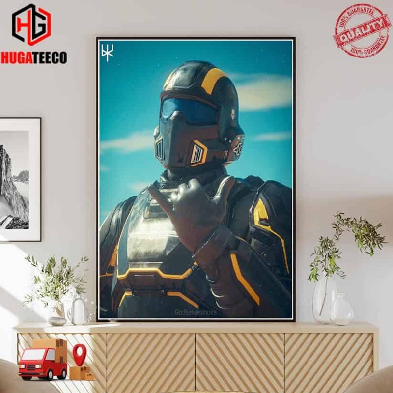 Rendered In Blender 4.0 Helldivers 2 Goose FX Poster Canvas