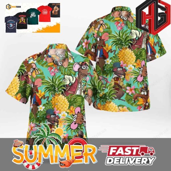 Rizzo The Rat Muppets Tropical Summer Hawaiian Shirt And Beach Short