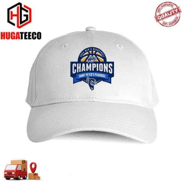 Saint Peters Peacocks 2024 Mens Basketball Champions Shirt Mens Hat-Cap