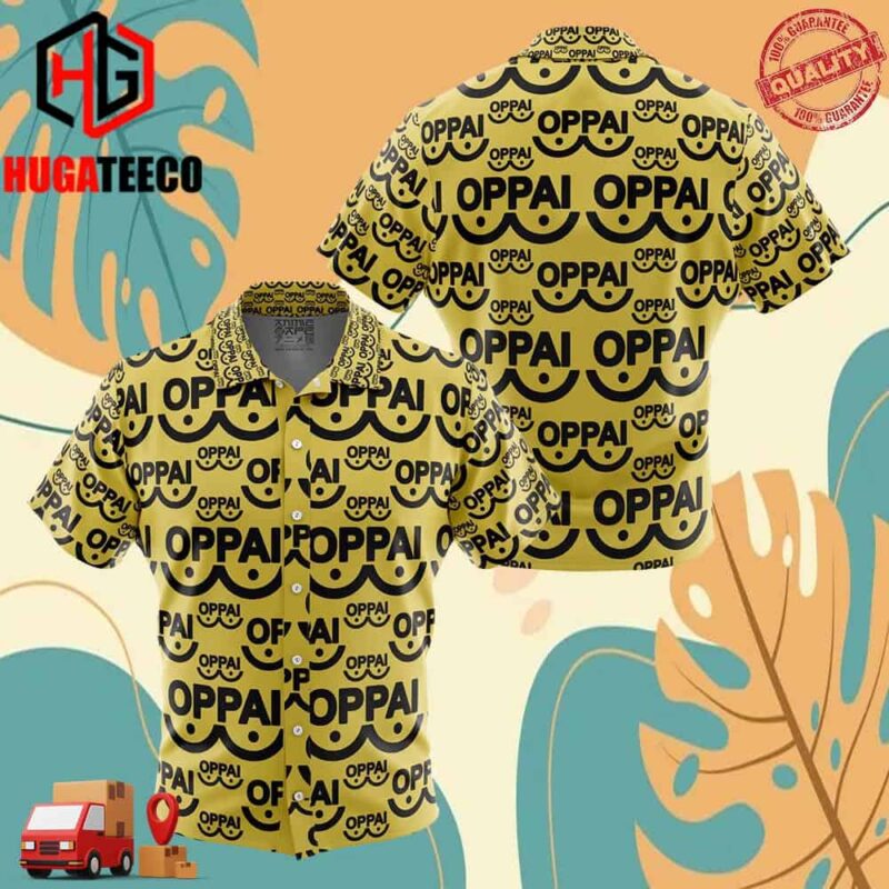 Saitama Oppai One Punch Man Hawaiian Shirt For Men And Women Summer Collections