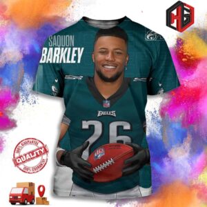 Saquon Barkley Is leaving The New York Giants And Transferred To Philadelphia Eagle NFL 3D T-Shirt