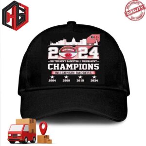 Skyline 2024 Big Ten Men’s Basketball Tournament Champions Wisconsin Badgers Hat-Cap