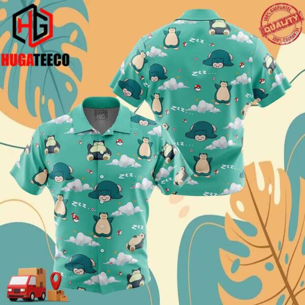 Snorlax Pattern Pokemon Hawaiian Shirt For Men And Women Summer Collections