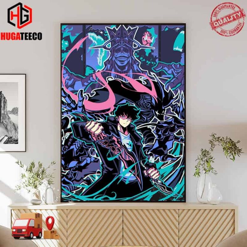Solo Leveling Na honjaman Level-up Manga Jin Woo Poster Canvas