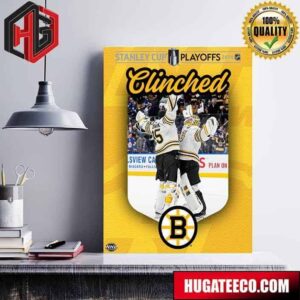 Stanley Cup Playoff NHL 2024 Appearances For The Boston Bruins Poster Canvas