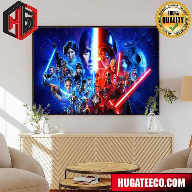 Star Wars The Skywalker Saga On May 4th In Theaters Poster Canvas