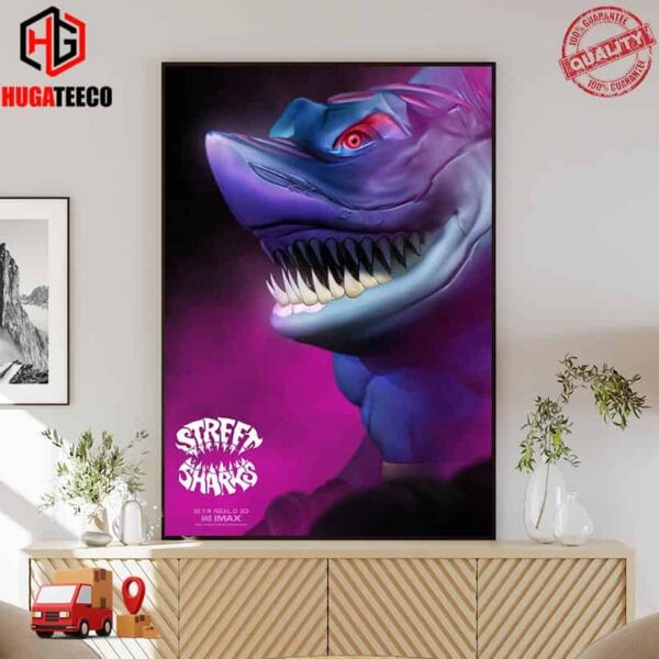 Streex Character In Street Sharks Are Making A Comeback To Celebrate The 30th Anniversary Poster Canvas
