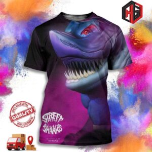 Streex Character In Street Sharks Are Making A Comeback To Celebrate The 30th Anniversary Unisex 3D T-Shirt