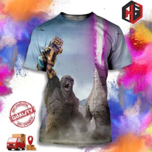 Textless Poster For Godzilla x Kong The New Empire Via Komix Bro Merchandise 3D T-Shirt