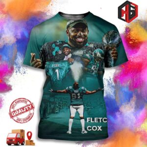 Thank You Eagles Fletcher Cox Retirement After 12 Seasons Unisex 3D T-Shirt