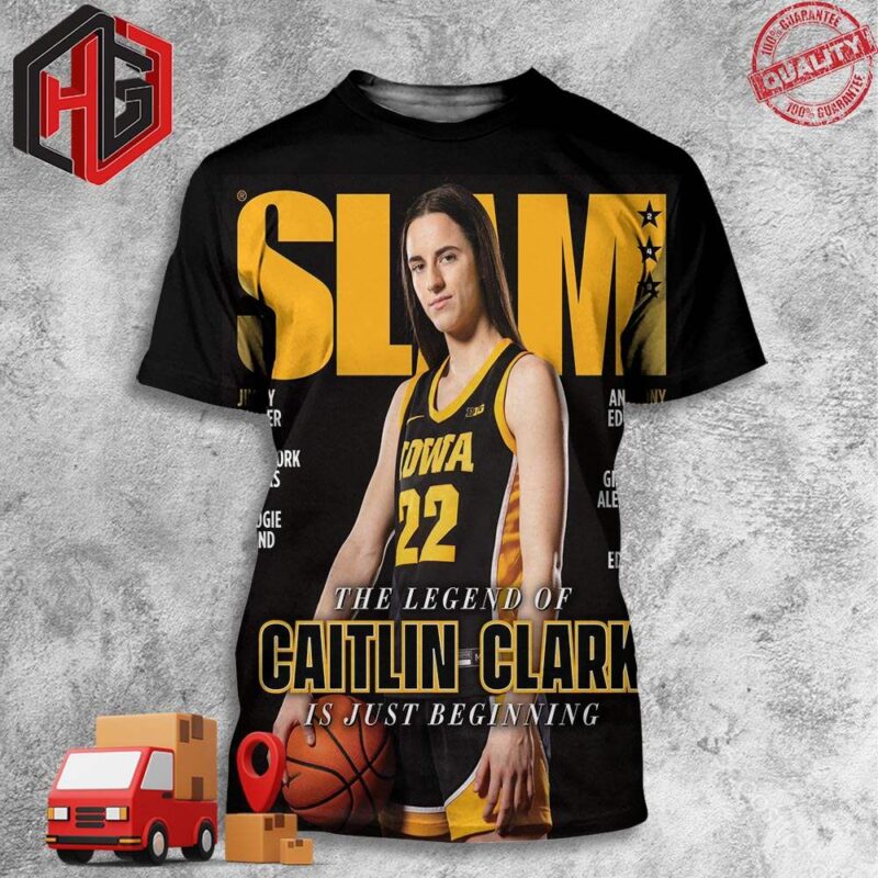 The Biggest Name In College Basketball The Legend Of Caitlin Clark Is Just Beginning Iowa’s Star Covers SLAM Magazine 249 3D T-Shirt