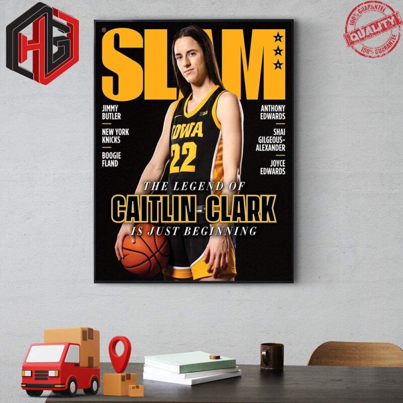 The Biggest Name In College Basketball The Legend Of Caitlin Clark Is Just Beginning Iowa’s Star Covers SLAM Magazine 249 Poster Canvas