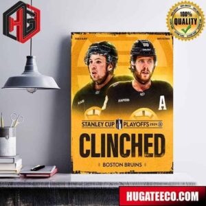The Boston Bruins Have Secured Their Spot In The Stanley Cup Playoffs 2024 NHL Poster Canvas