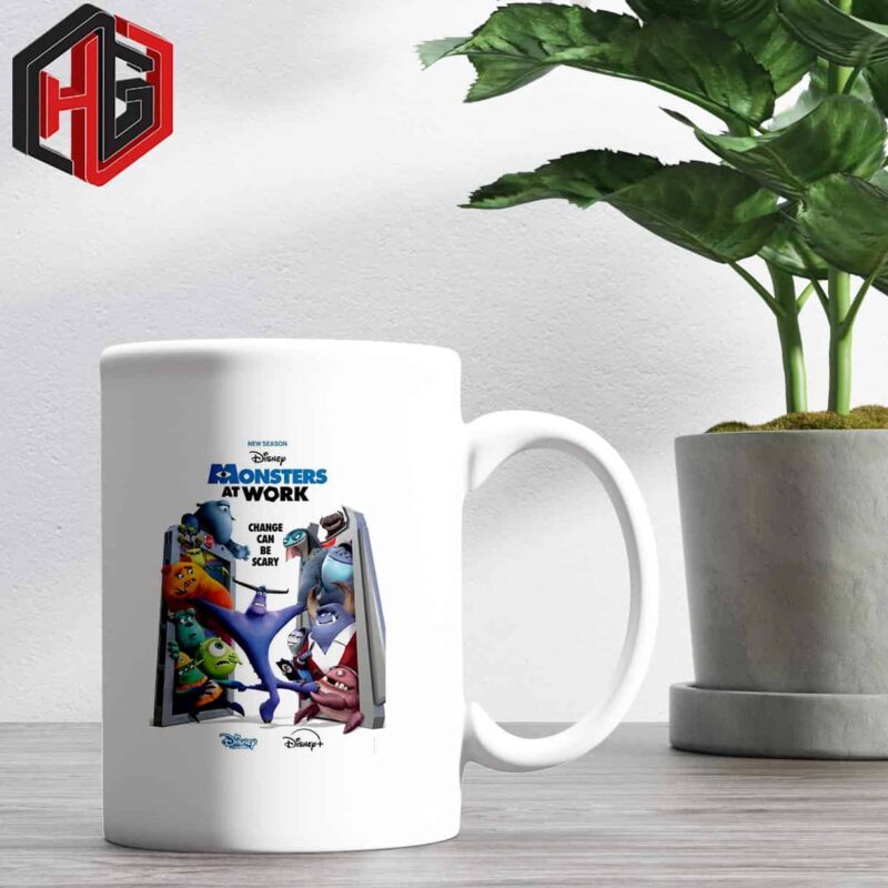 The First Official Poster Of Monster At Work Season 2 Is Released On Friday April 5 On Disney Channel Ceramic Mug