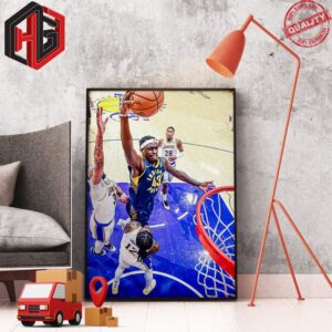 The Greatest Dunks Of Pascal Siakam Indiana Pacers vs Los Angeles Lakers Poster Canvas