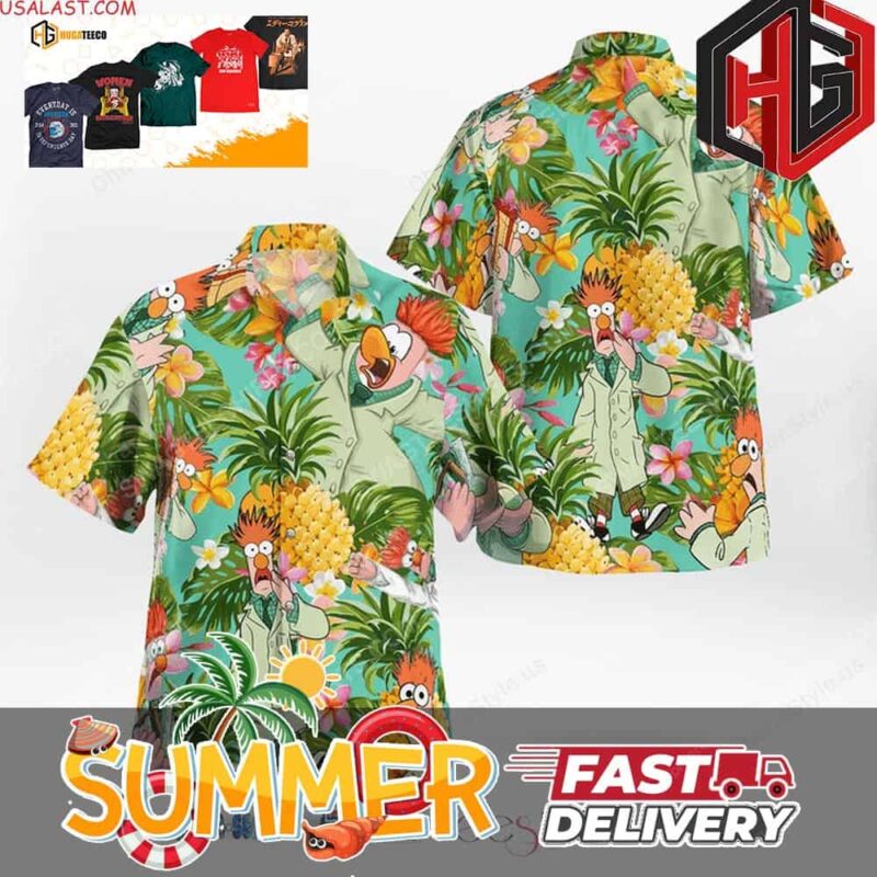 The Muppet Show Beaker Summer Hawaiian Shirt And Beach Short