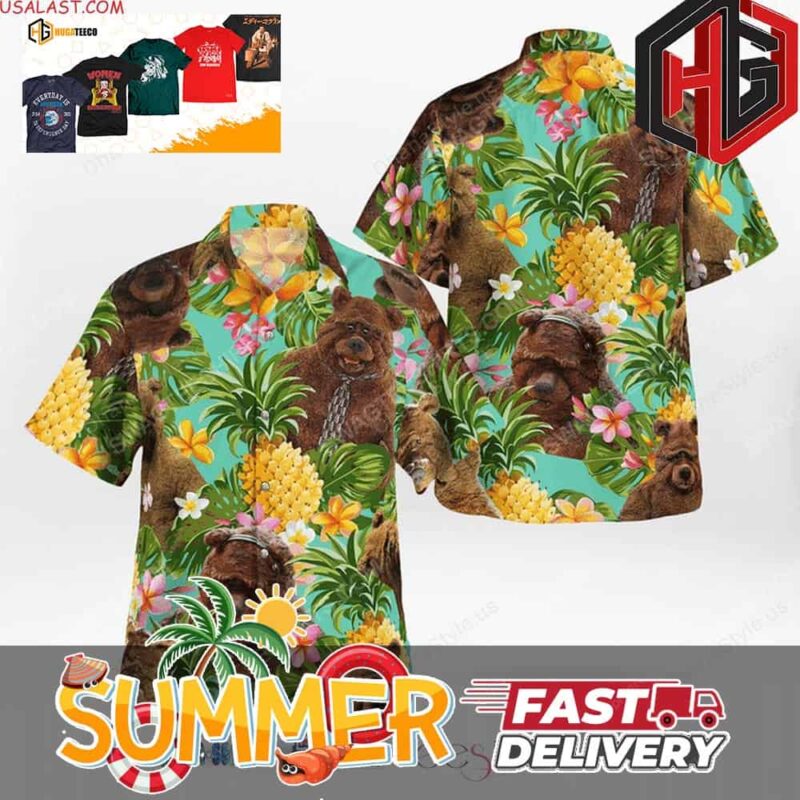 The Muppet Show Bobo The Bear Summer Hawaiian Shirt And Beach Short