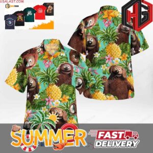 The Muppet Show Rowlf The Dog Summer Hawaiian Shirt And Beach Short