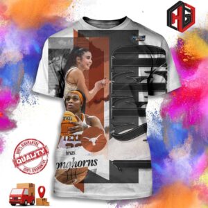 The No 1 Seed In The Portland 4 Region Is Texas Longhorns Women Basketball NCAA March Madness 3D T-Shirt