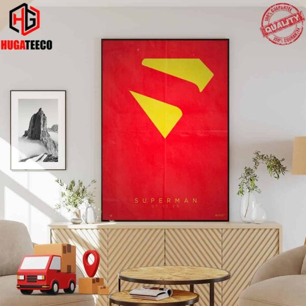 The Official First Poster For Superman Directed By James Gunn Releasing 07 11 2025 Poster Canvas