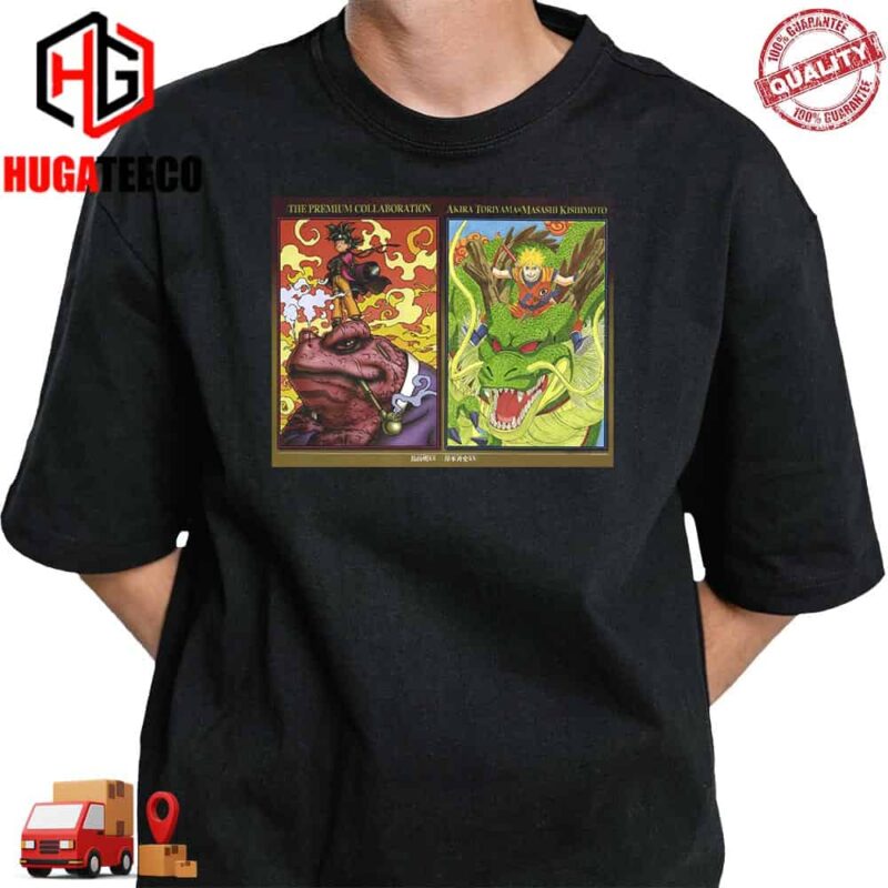 The Premium Collaboration Akira Toriyama X Masashi Kishimoto Dragon Ball X Naruto T-Shirt