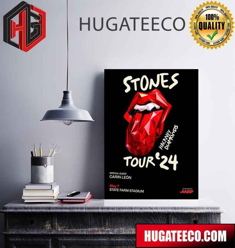 The Rolling Stones to Announce Carin Leon Will Open The Show At State Farm Stadium In Glendale AZ on May 7 Poster Canvas