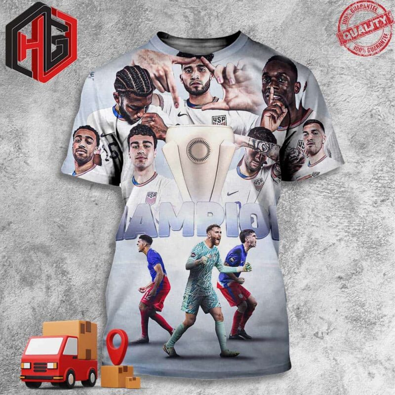 The USMNT Is The 2023-2024 Nations League Champion Congratulations 3D T-Shirt