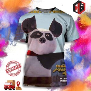 The first Poster For Mr Beast Is Panda Pig in Kung Fu Panda 4 In Theaters March 8 3D T-Shirt