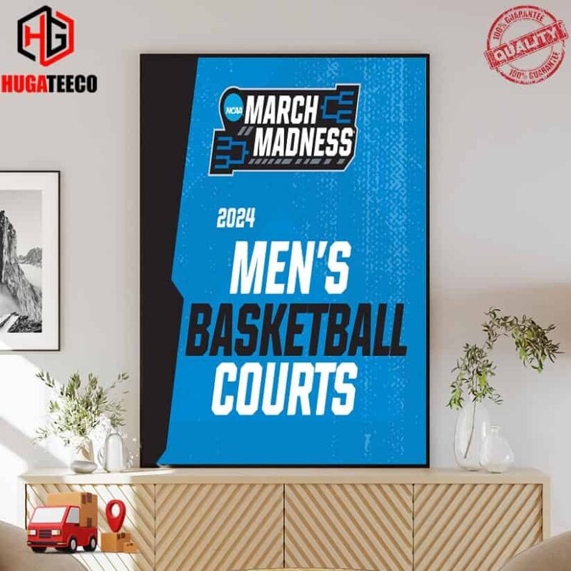 The official March Madness For The 2024 Mens NCAA Tournament Poster Canvas