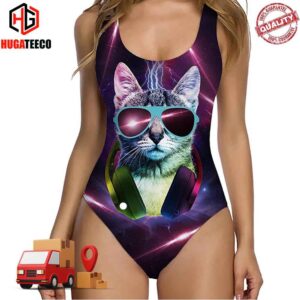 Thunder Music Cat Funny Swimsuit Bikini Summer Collections 2024