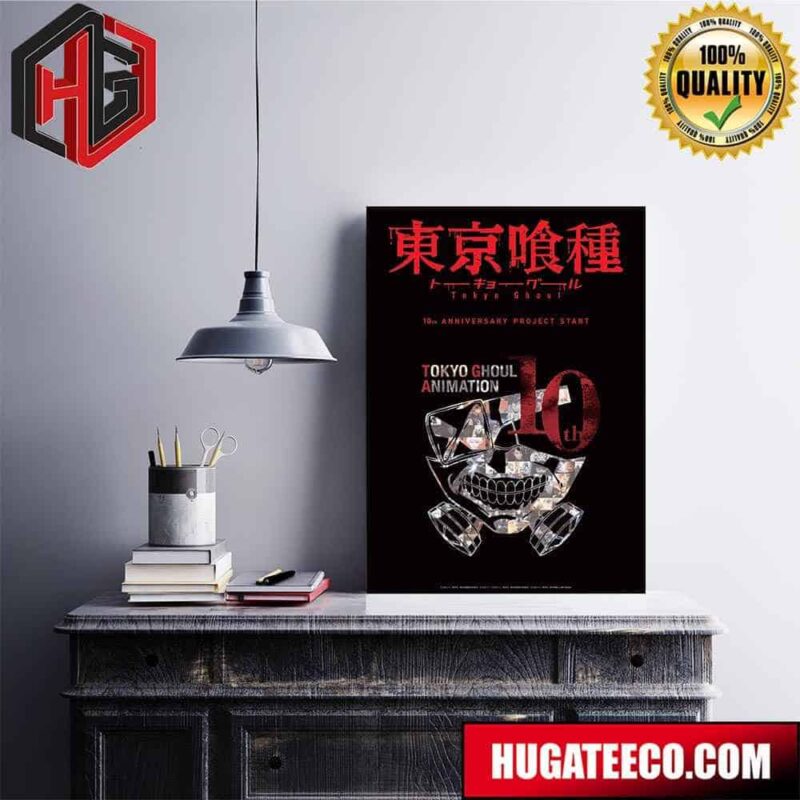 Tokyo Ghoul Anime 10th Anniversary Project Poster Canvas