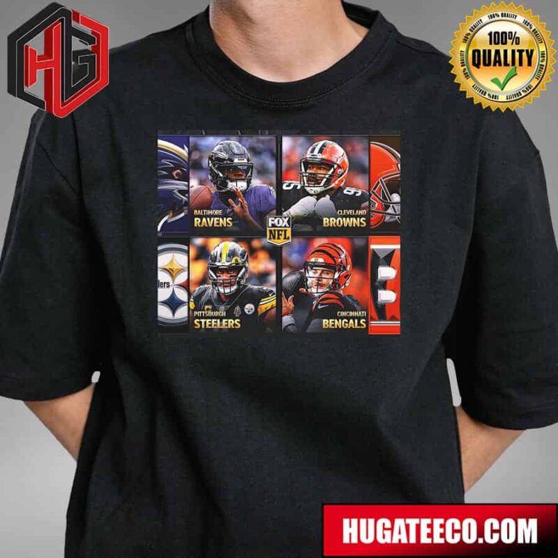 Top 4 NFL Teams In AFC North Next Season T-Shirt