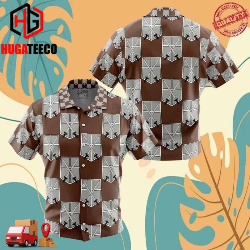 Training Corps Attack On Titan Hawaiian Shirt For Men And Women Summer Collections