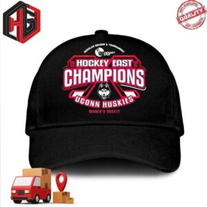 UCONN Huskies Women’s Hockey 2024 Hockey East Regular Season And Tournament Champions Hat-Cap