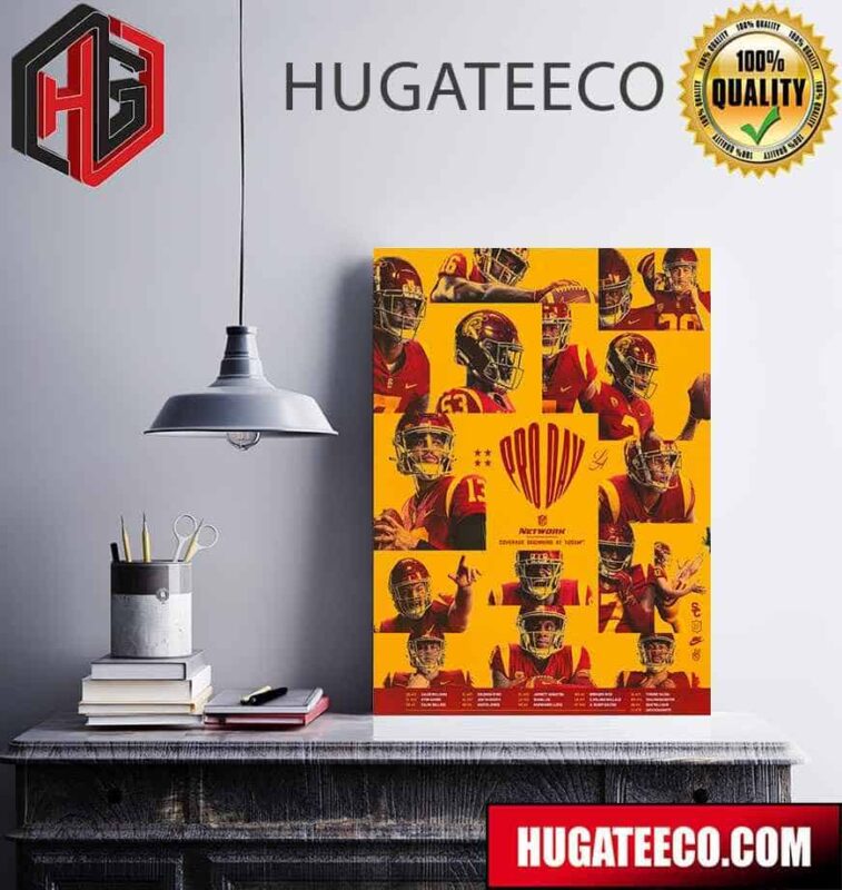USC Football Team Pro Day NFL On NFL Network Poster Canvas