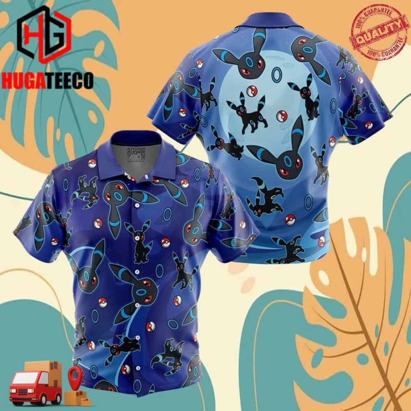 Umbreon Shiny Pattern Pokemon Hawaiian Shirt For Men And Women Summer Collections