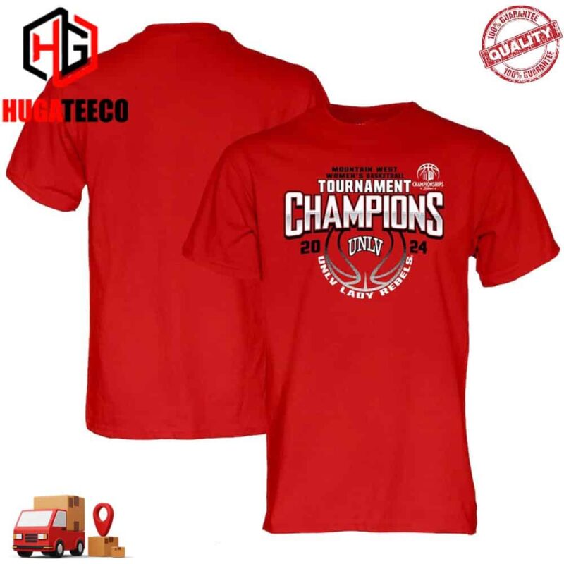 Blue 84 Scarlet UNLV Rebels 2024 Mountain West Women’s Basketball Conference Tournament Champions Unisex T-Shirt