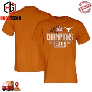 Blue 84 Texas Orange Texas Longhorns 2024 Big 12 Women’s Basketball Conference Tournament Champions Locker Room T-Shirt