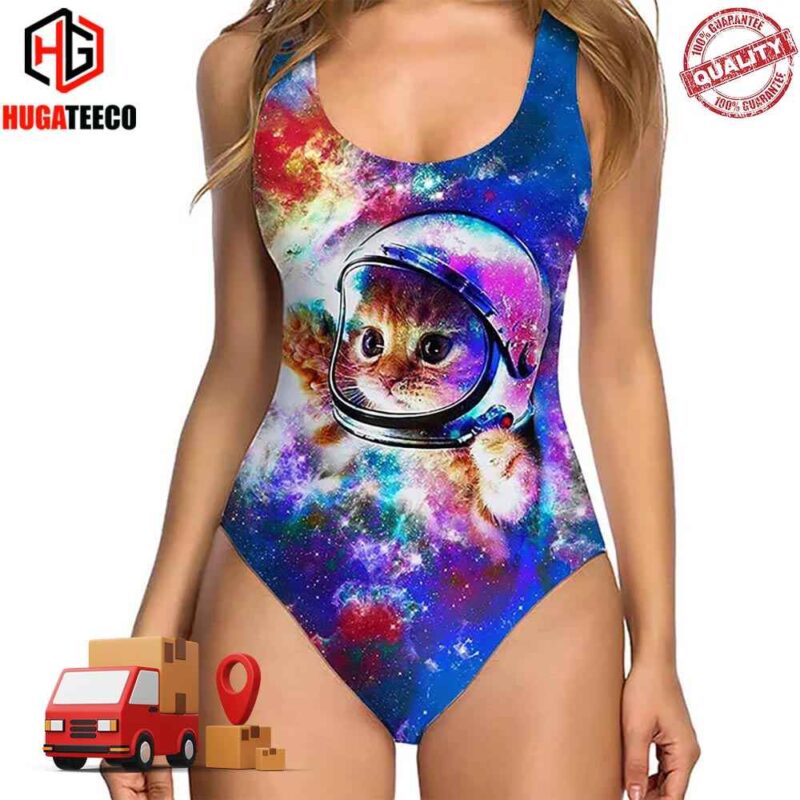 Vintage Astronaut Cat Ugly Bathing Suit Swimsuit Bikini Summer Collections 2024