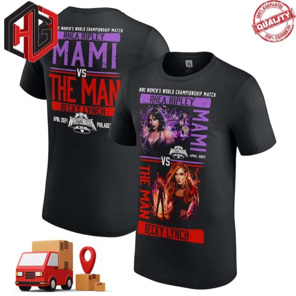 WWE WrestleMania 40 Becky Lynch vs Rhea Ripley T-Shirt