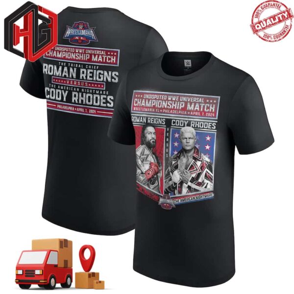WWE WrestleMania 40 Cody Rhodes vs Roman Reigns T-Shirt