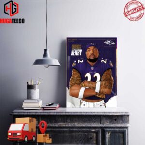 Welcome The New King Derrick Henry To Baltimore Ravens Poster Canvas