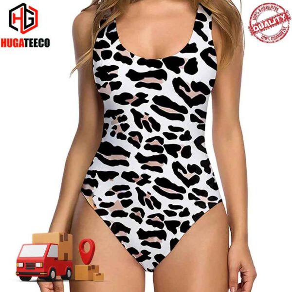 White Leopard Funny Swimsuit Bikini Summer Collections 2024