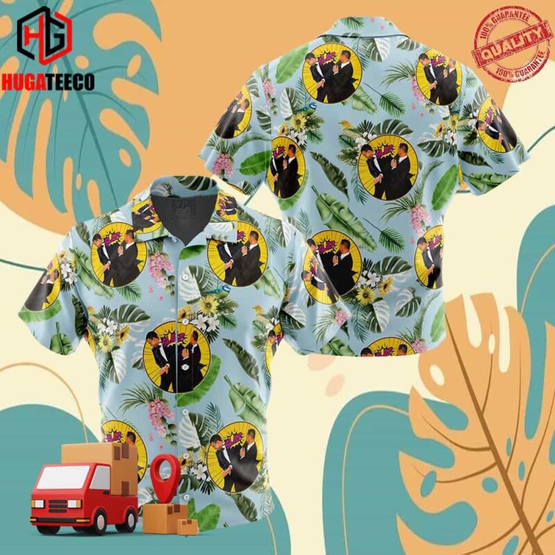 Will Smith Slaps Chris Rock Meme Hawaiian Shirt For Men And Women Summer Collections