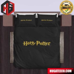 Wizardly Harry Potter Text Logo Duvet Cover Bedding Set