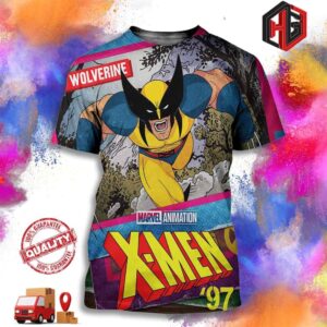 Wolverine Marvel Animation All-new X-men 97 Streaming March 20 Only On Disney 3D T-Shirt