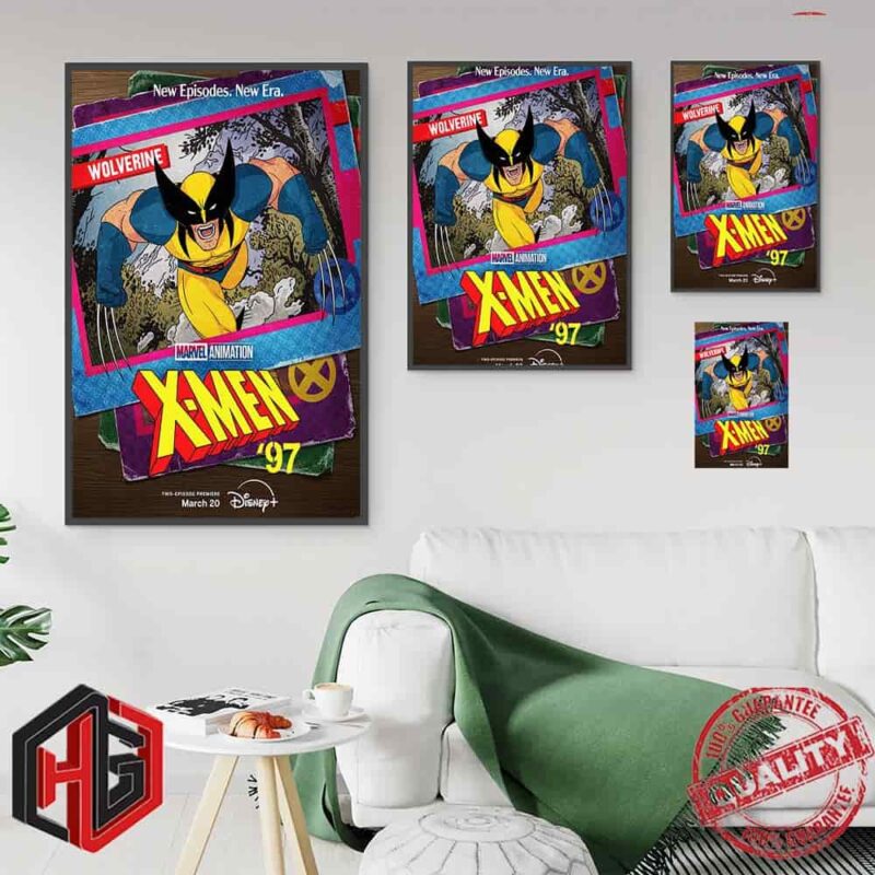 Wolverine Marvel Animation All-new X-men 97 Streaming March 20 Only On Disney Poster Canvas