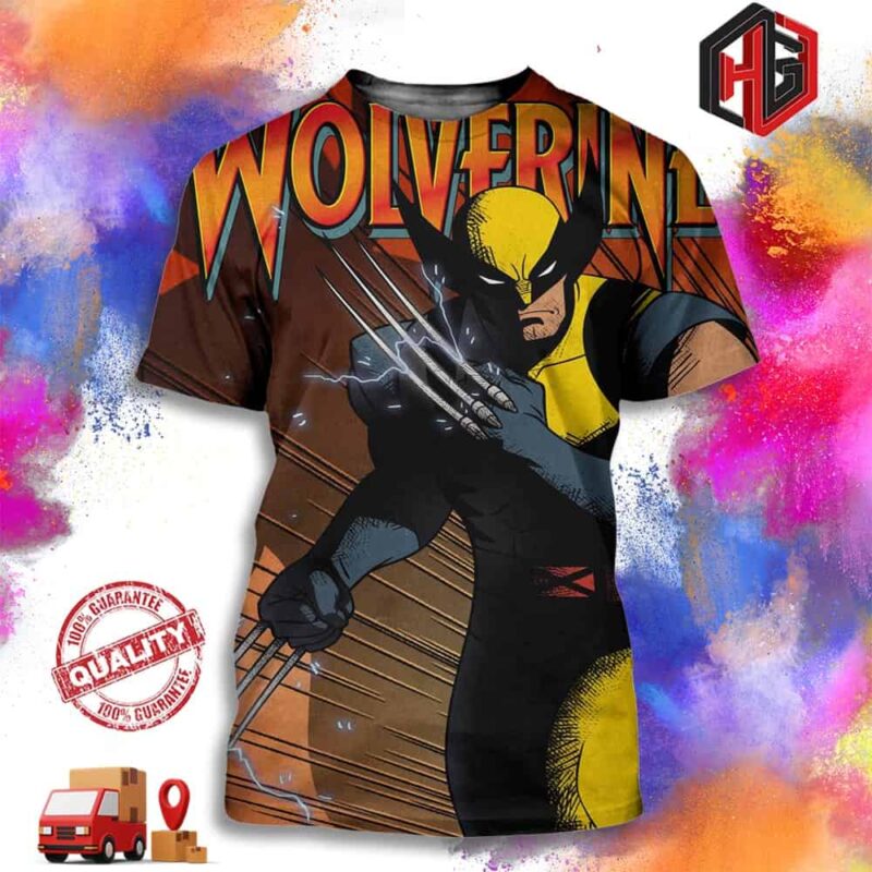 Wolverine Marvel Animation Promotional Art For X-men 97 3D T-Shirt